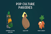 Cartoon Illustrated Vegetable Foods, an Illustration by Rainy City Press (Thumbnail 4 of 5)