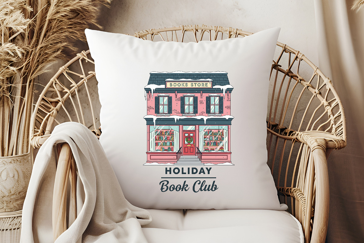 Holiday Book Club PNG,Christmas Book, an Illustration by Libby Wishes (Photo 2 of 6)
