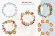 Sea Voyage Watercolor Clip Art, an Object Graphic by Andre_Eva (Thumbnail 7 of 12)