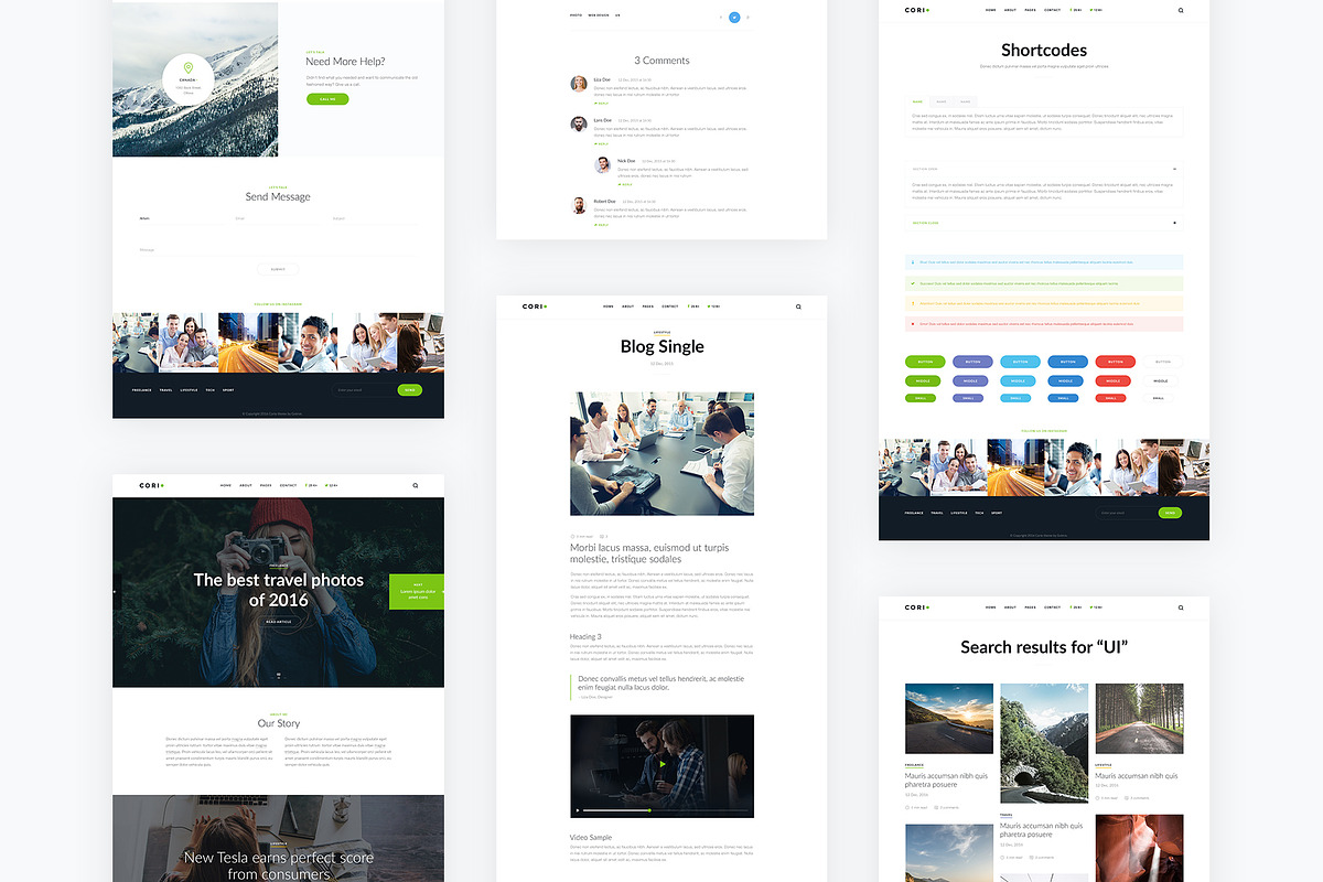 Corio — Blog PSD Template, a Websites & App Template by artemmashirov (Photo 4 of 4)