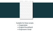 Copperplate Calligraphy Practice PDF, an Object Graphic by An Inkling Of Curry (Thumbnail 2 of 4)