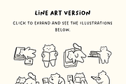 72+ Cat x Book Illustrations, an Education Illustration by The Journey Atelier (Thumbnail 5 of 5)