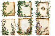 Vintage Journal Page Bundle, an Illustration by Designworld (Thumbnail 2 of 4)