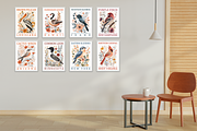 50 US State Birds Poster Bundle, a Decorative Illustration by Genius Graph (Thumbnail 6 of 6)