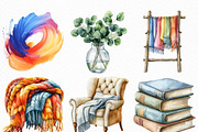 Home Decor Clipart Bundle, an Illustration by Craft Nest (Thumbnail 5 of 6)