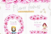 Little girls and pink flowers, a Decorative Illustration by Luba Vega (Thumbnail 6 of 7)