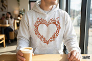 Flaming Heart PNG, Fiery Heart, an Illustration by SharpMarketplace (Thumbnail 3 of 4)