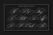 Brilliani Script Pro, a Script Font by Has_rizal (Thumbnail 8 of 14)