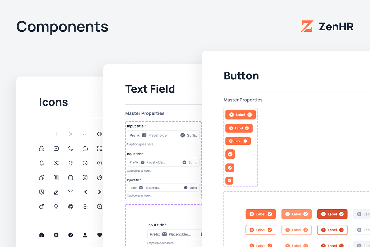 ZenHR - HRIS CMS UI Kit, an UI Kit Template by miawmiaw (Photo 7 of 12)