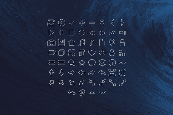 60 Stroke Icons
