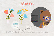 Bees, Honey Cartoon Vector Set, an Object Illustration by Elena Dorosh (Thumbnail 14 of 14)