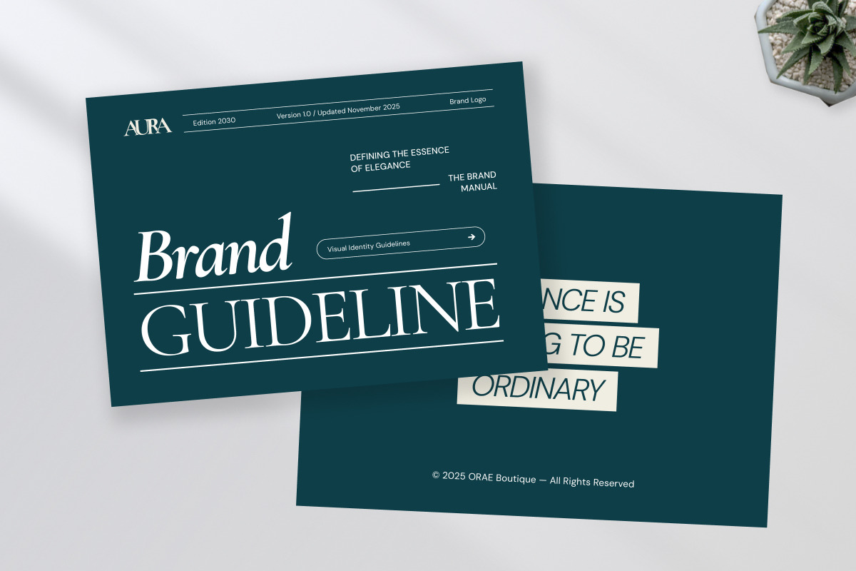 Boutique Luxury Brand Guideline, a Branding & Logo Template by twinstd (Photo 5 of 6)