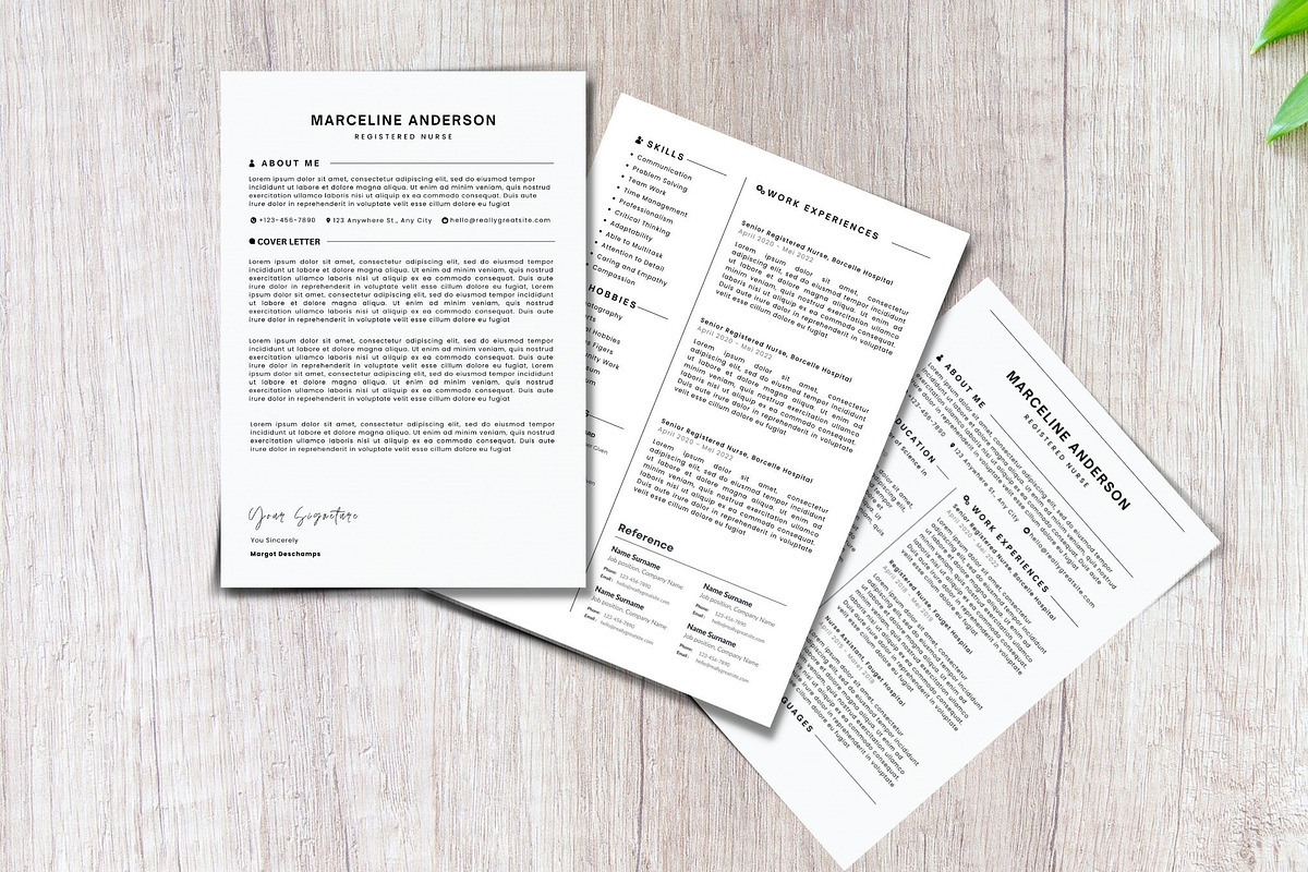 registered nurse resume template, a Resume Template by iloveTemplate (Photo 3 of 3)