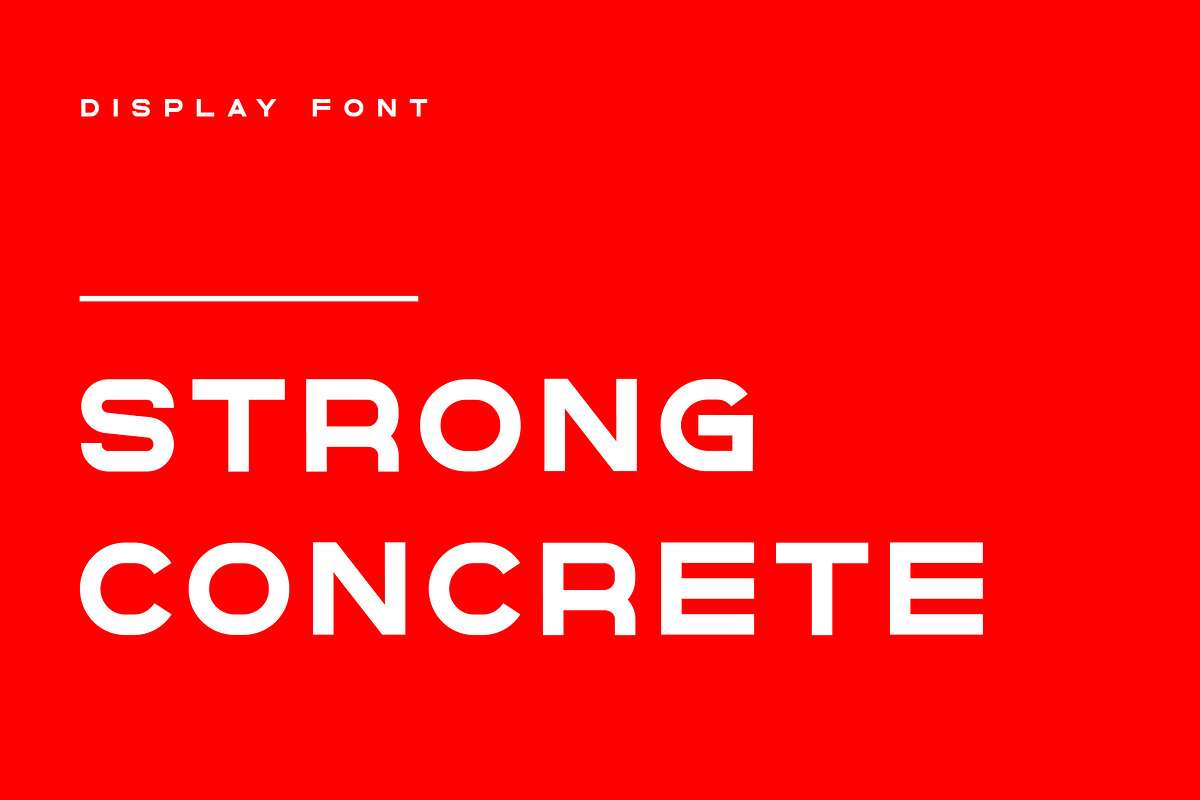 Strong Concrete - Display Font, a Sans Serif Font by freeject.net (Photo 4 of 8)