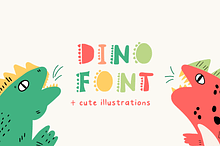DINO font - playful kid's font