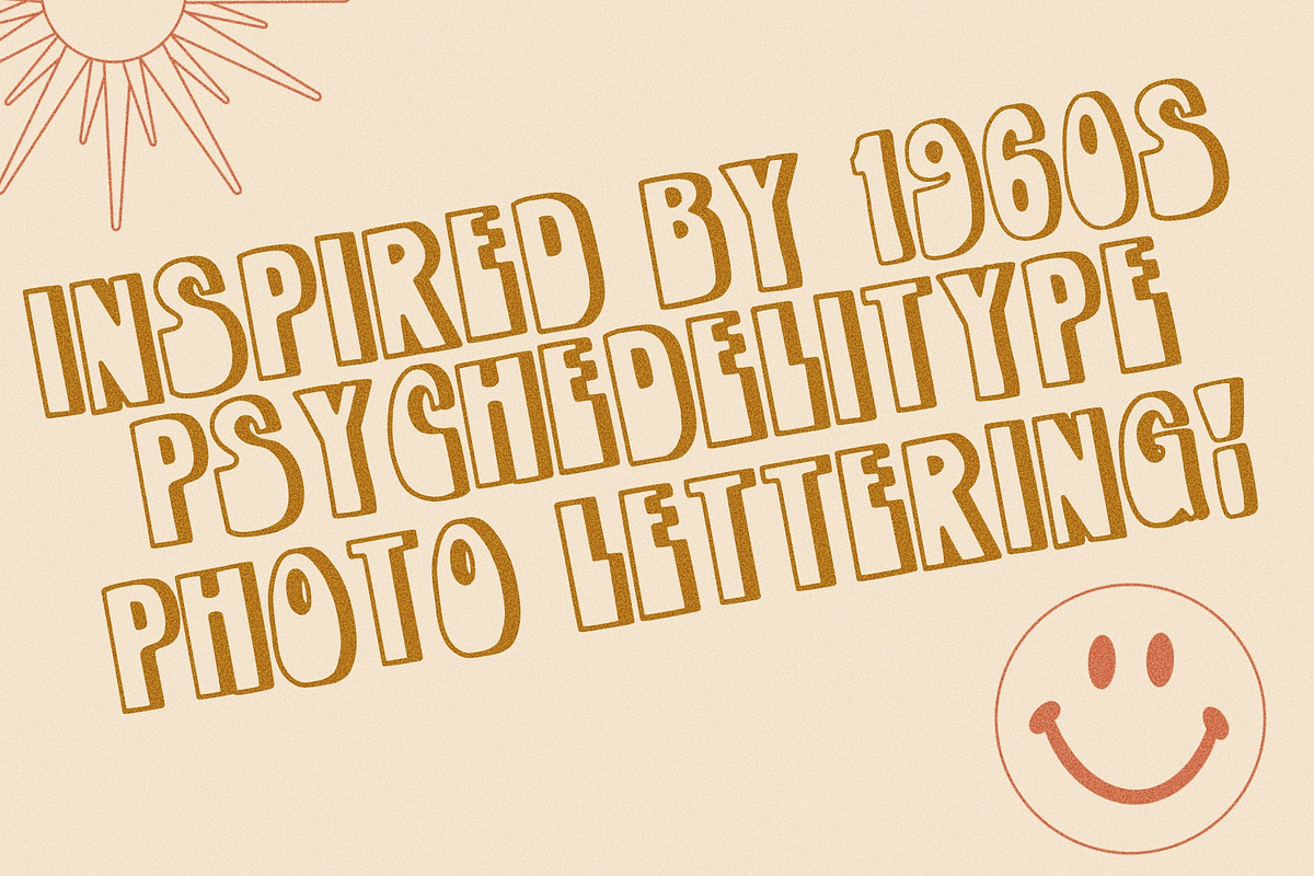 Psychedelitype Sooky - 3 font family, a Sans Serif Font by Dear Darling Design (Photo 4 of 8)