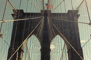 Brooklyn bridge stock picture