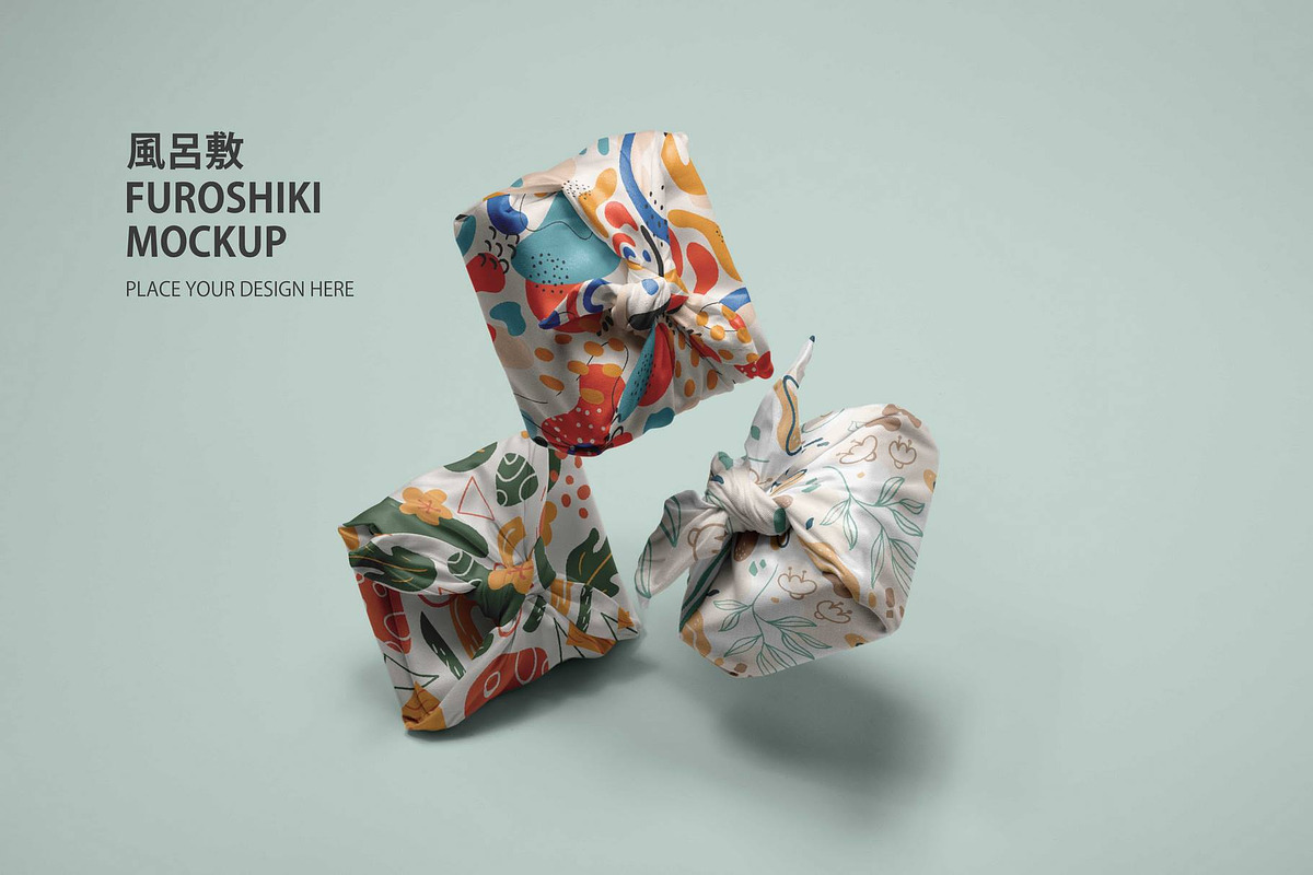 Bundle of 2 PSDs Furoshiki fabric, a Shirt Mockup by Crox Studio | Digital (Photo 2 of 2)