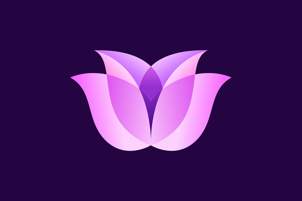 Lotus Lily Tulip Flower Logo, a Branding & Logo Template by Buqancreative (Photo 2 of 2)