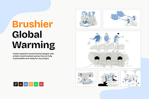Global Warming Illustrations, an Illustration by graphicsauce