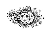 Sun Moon Celestial Mandala Bundle, an Illustration by Gaye Art (Thumbnail 29 of 31)