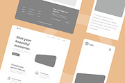 Photographer Wireframe Website, a Wireframe Template by INSPR STD (Thumbnail 5 of 6)