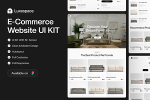 Luxespace - E-Commerce Website UI KI