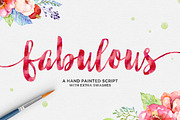 Fabulous Script, a Script Font by Dhan Studio (Thumbnail 1 of 6)