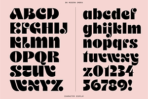 Modern Ombra - Quirky Display Font