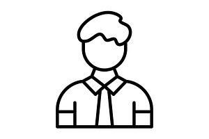 Client Line Icon, an Icon by Pexelpy