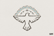 Boho Tribal Bird PNG, Thunderbird, an Illustration by SharpMarketplace (Thumbnail 1 of 4)