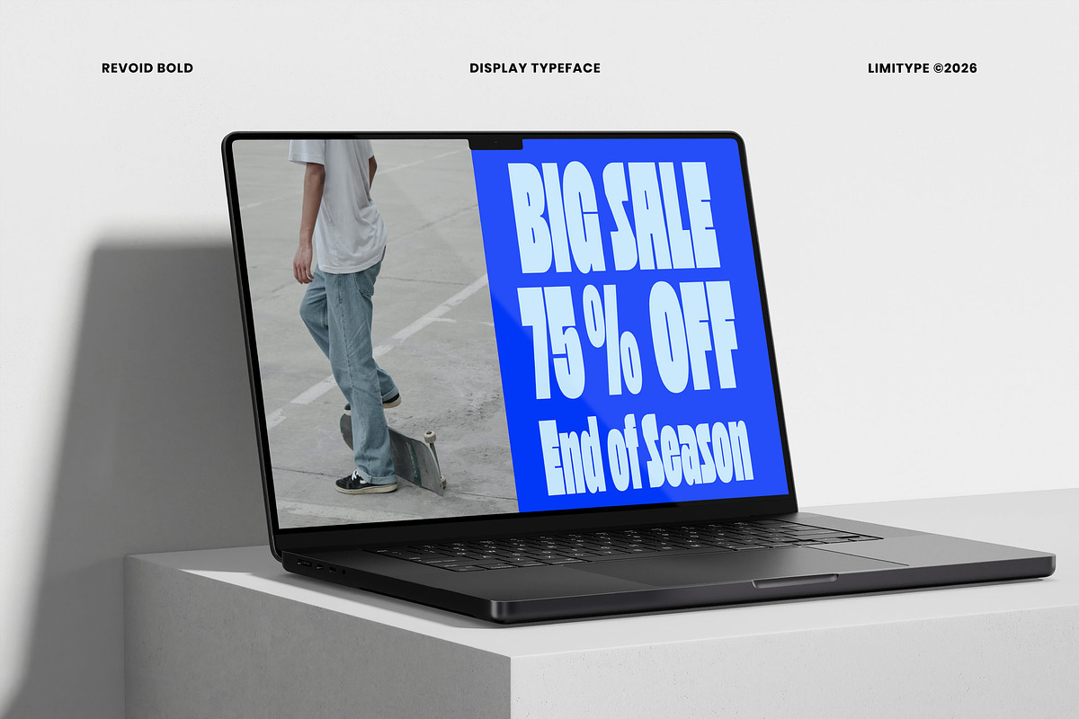 Revoid - Bold Condensed Font, a Sans Serif Font by limitype (Photo 10 of 12)