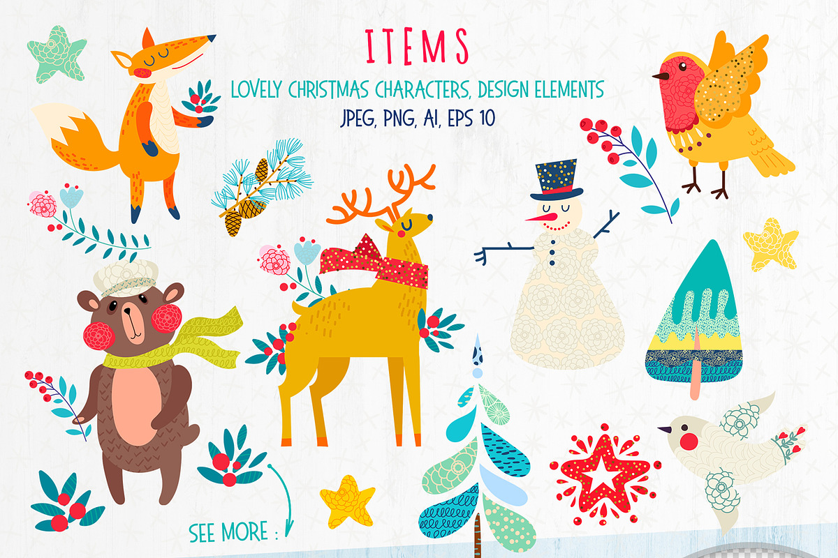 Christmas magic collection, an Object Graphic by KundolaArt (Photo 4 of 8)