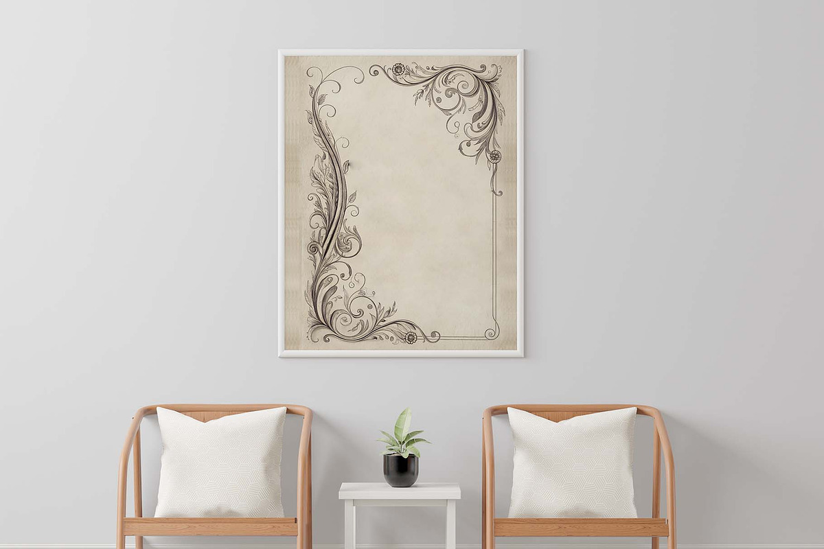Vintage Decorative Borders & Frames, a Decorative Illustration by MRI STUDIO (Photo 7 of 34)
