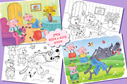 The Three Little Pigs bundle, an Animal Illustration by Haso (Thumbnail 5 of 10)