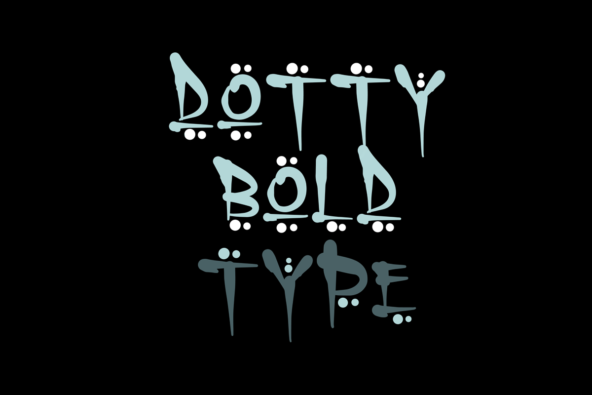 DOTTY BOLD CAPS, a Handwritten Font by Beau Hopps Design (Photo 7 of 9)