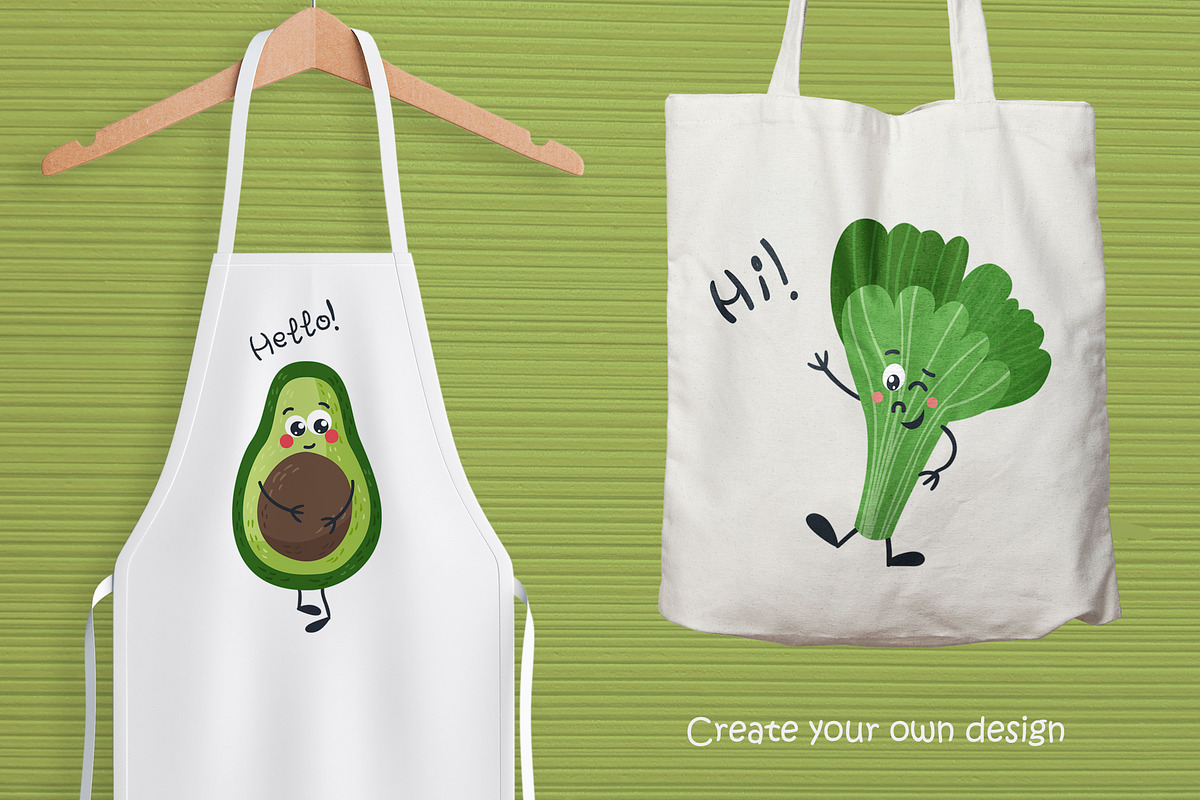 Funny fruits & vegetables, a Graphic by Nafanya (Photo 4 of 9)