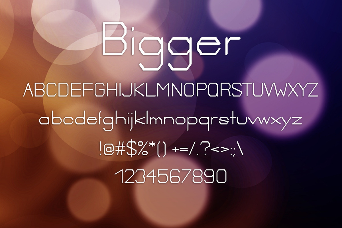BIGGER font preview 2