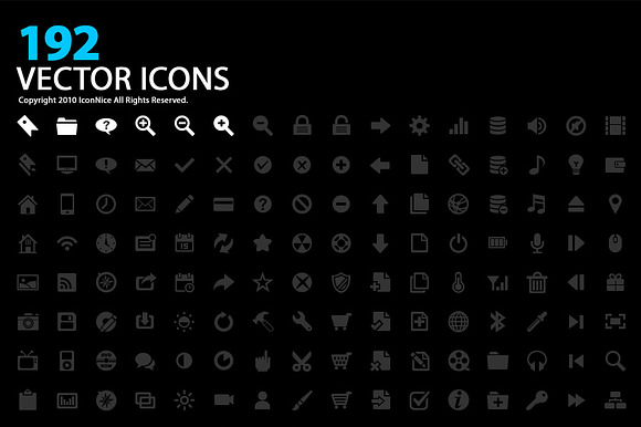 Icons(192 Vector Icons)