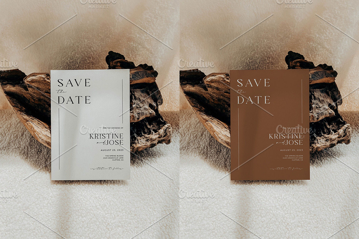 Wedding Invitation Mockup PSD JPG, a Print Template by eventpapery (Photo 3 of 3)