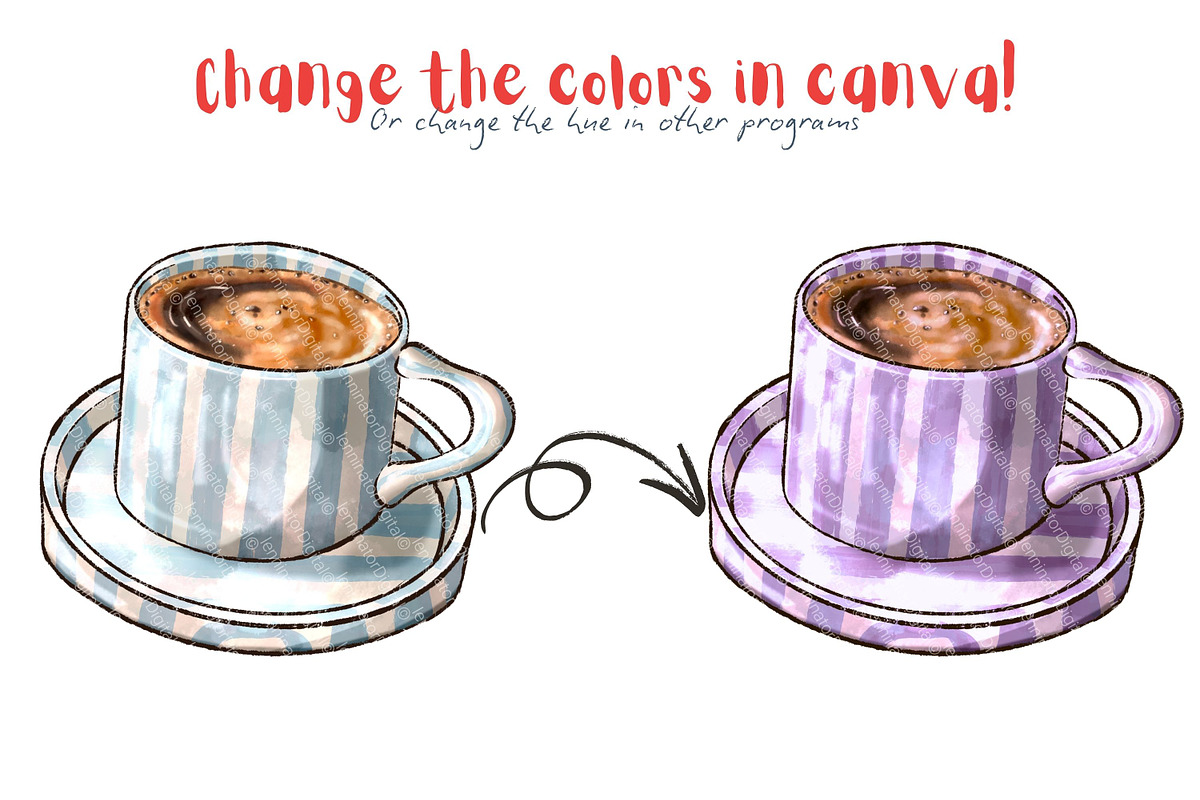Brunch Clipart - Hand Drawn PNG, a Food Illustration by Lenninator Digital (Photo 3 of 6)