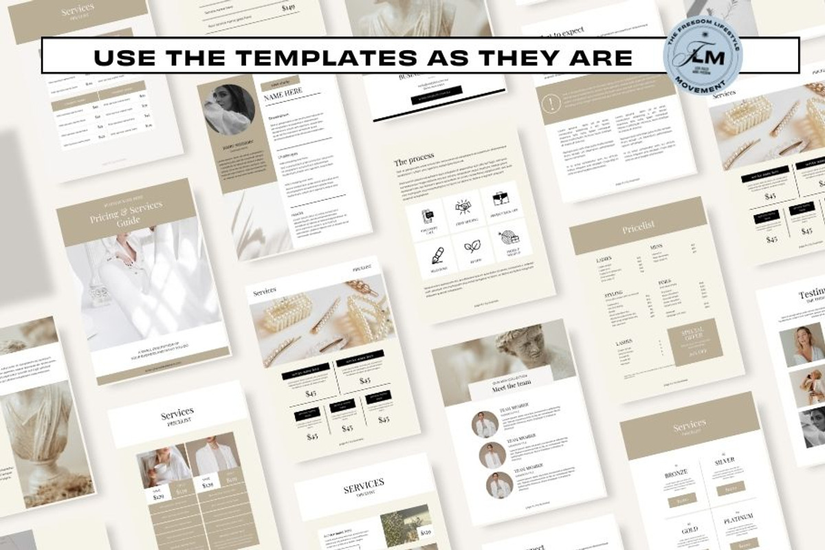 Pricing Guide - White Luxe, a Social Media Template by Freedom Business Shop (Photo 7 of 11)