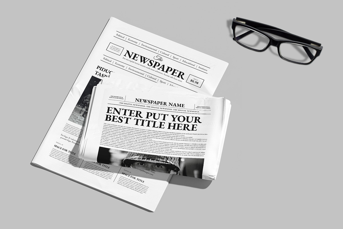 Newspaper Template, a Magazine Template by ContestDesign (Photo 1 of 3)