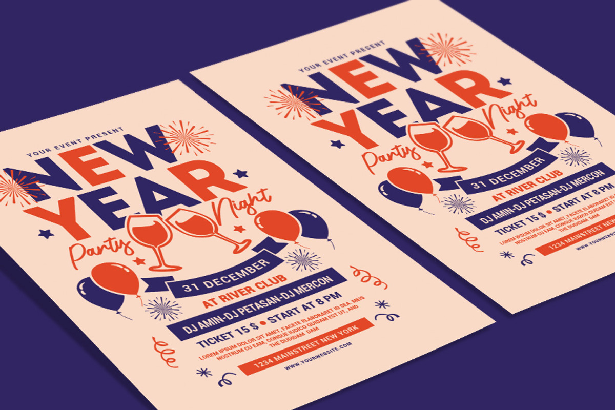 New Year Party Night, a Flyer Template by Muhamad Iqbal hidayat (Photo 3 of 4)