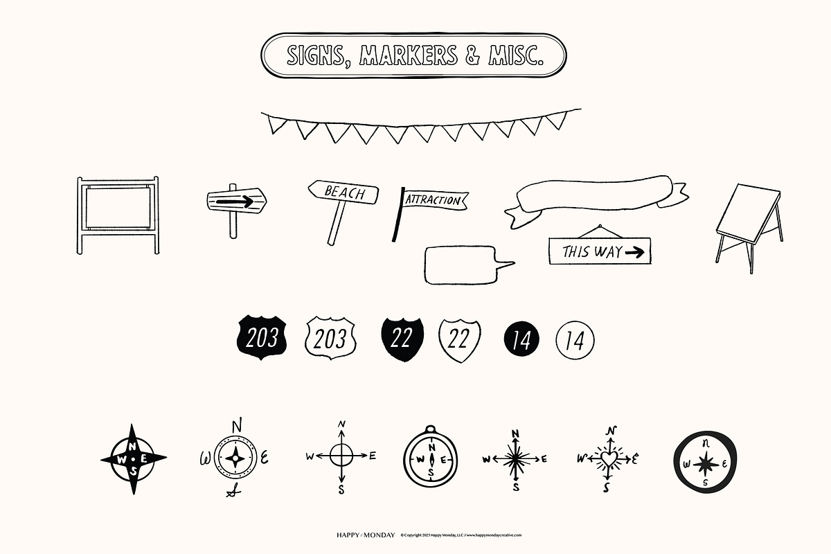 Travel Map Creator Collection, an Illustration by Happy Monday Creative (Photo 12 of 22)