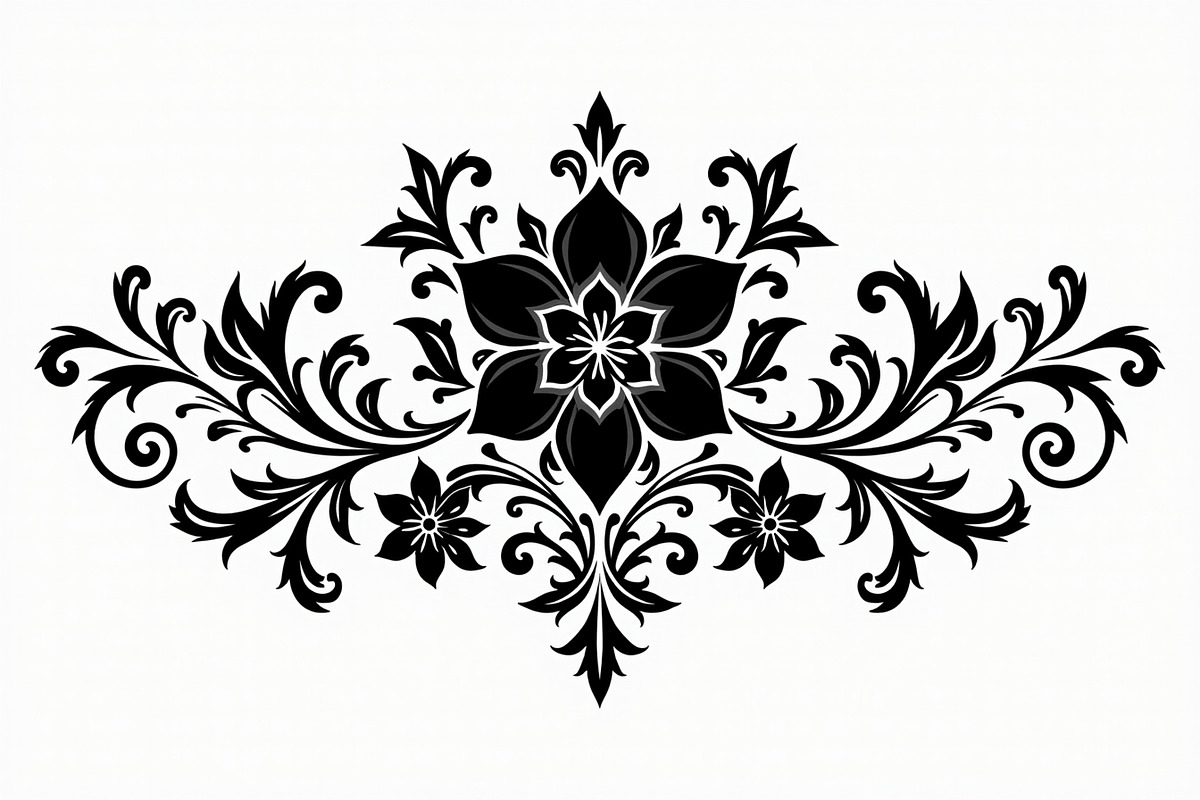 Vintage Flower Ornament Set, an Illustration by Creativeshirt (Photo 15 of 21)