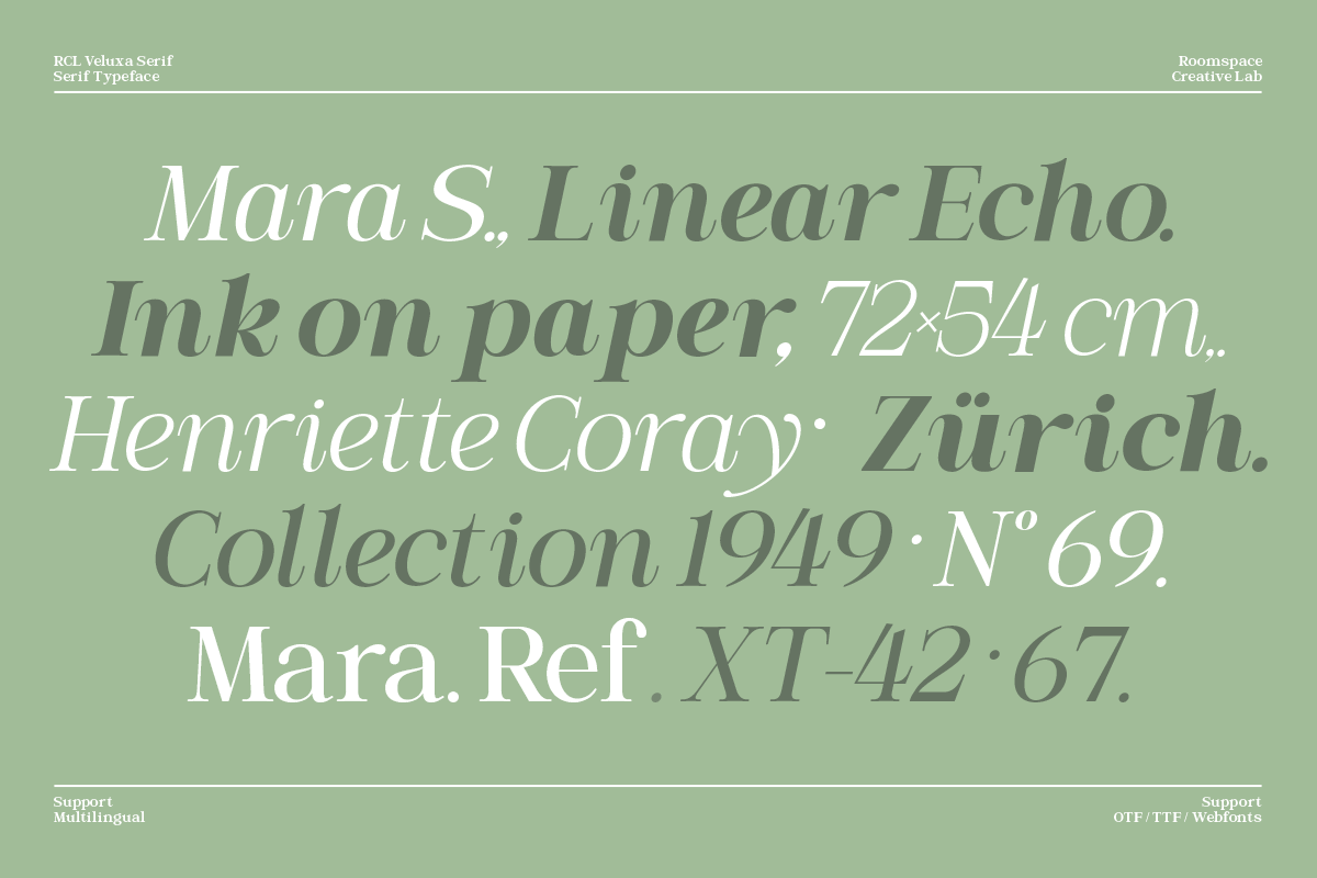 Elegant Serif for Luxury – Veluxa, a Serif Font by roomspace creative lab (Photo 7 of 15)