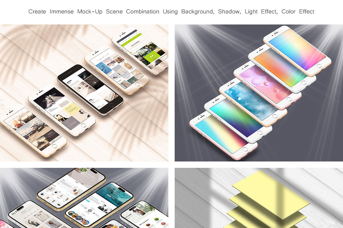 ALL 3D iPHONE MOCK-UP BUNDLE VOL-5, an iPhone Mockup by Graphicsworld125 (Photo 6 of 19)