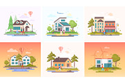 Peaceful landscapes with cottages, a Person Illustration by Boyko Pictures (Thumbnail 10 of 11)
