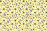 Butter Yellow and Grey Floral, a Pattern Graphic by Sharon Schwalbe (Thumbnail 6 of 8)